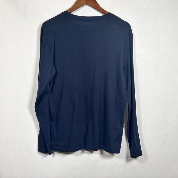 Old Navy Long Sleeve Navy Blue Henley - Picture 2 of 7